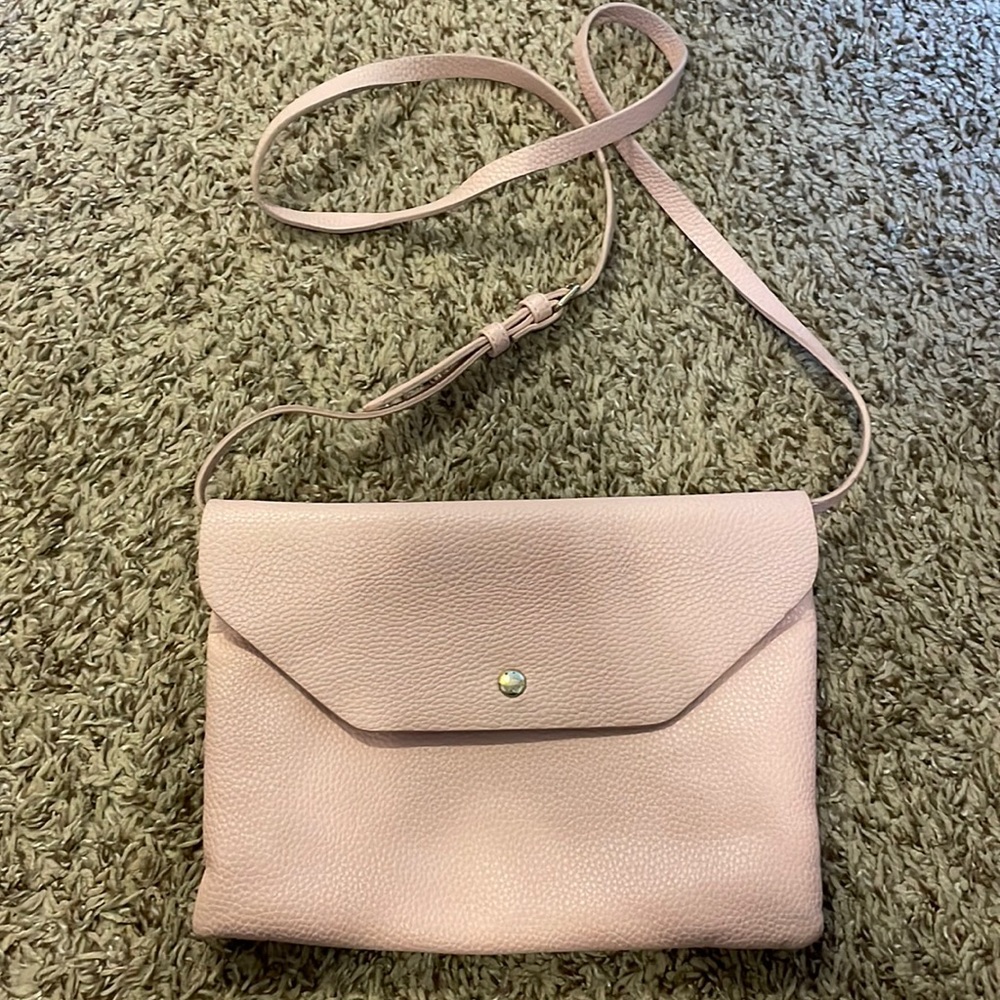 Pink cross body bag